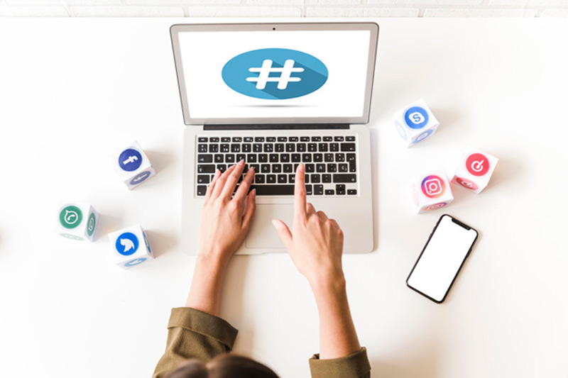 طراحی ارائه، پرزنتیشن، هشتگ بسازید