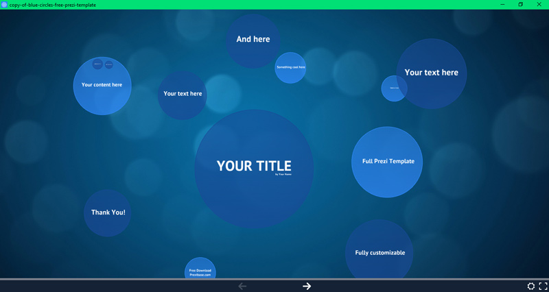 طراحی ارائه، ساخت پرزنتیشن حرفه‌ای، تمپلیت پرزی